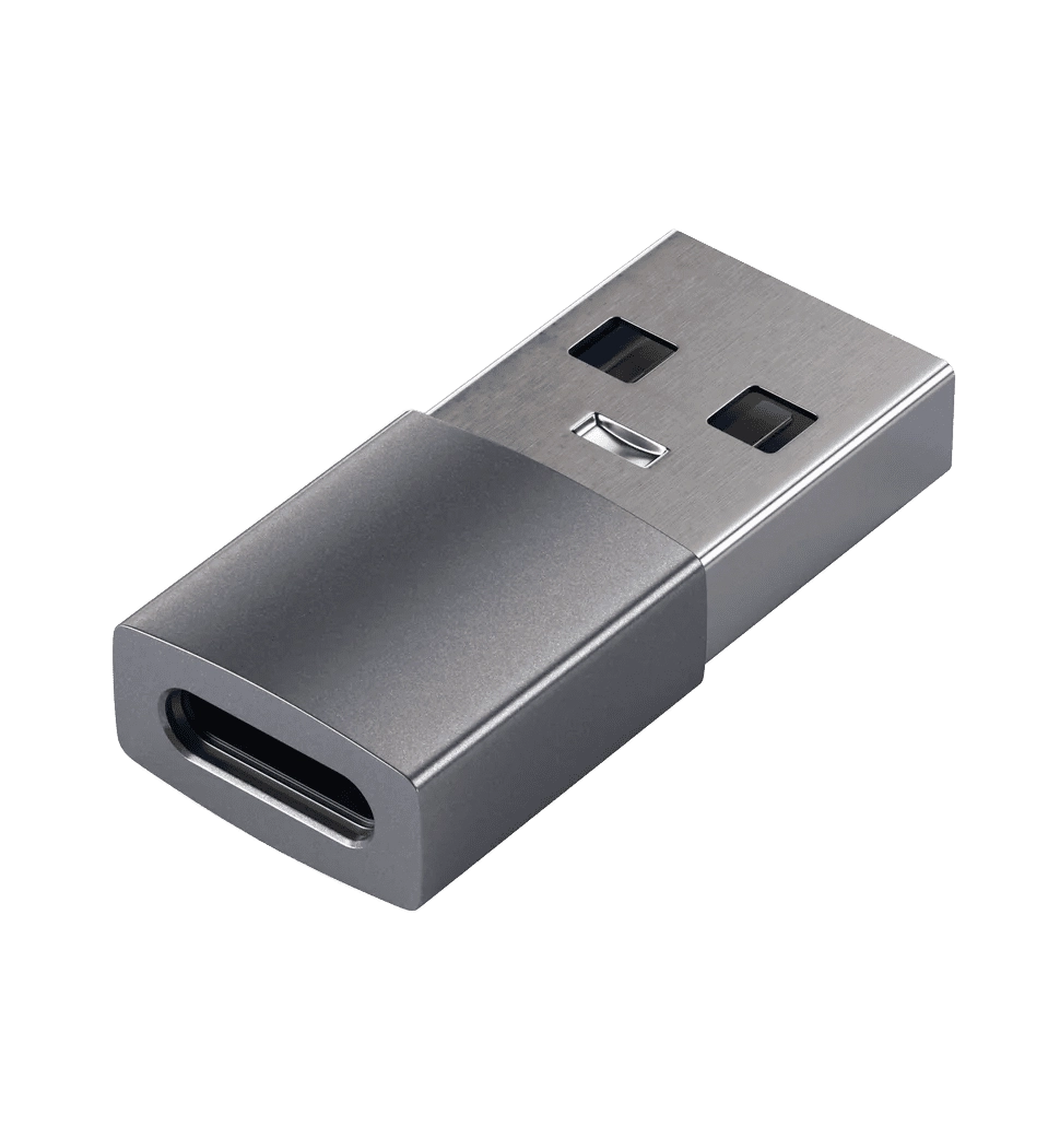 Перехідник Satechi Type-A to Type-C Adapter Space Gray (ST-TAUCM)