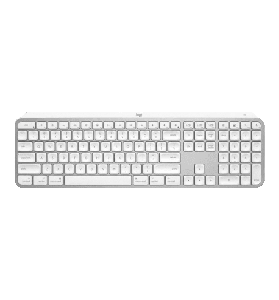 Клавіатура LOGITECH MX Keys S for Mac Wireless Keyboard - Pale Grey