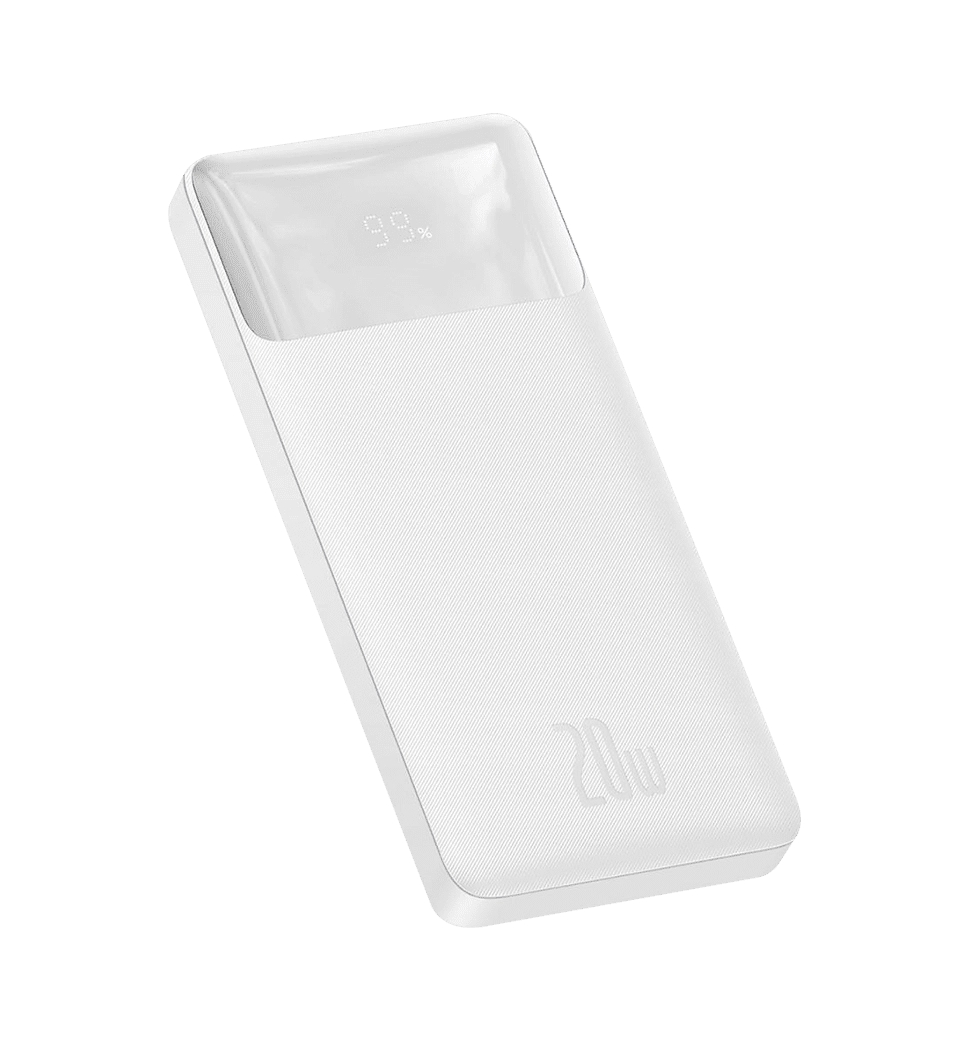 Дополнительная батарея Baseus Bipow Overseas 20W 10000 mAh (white) (PPBD050502)