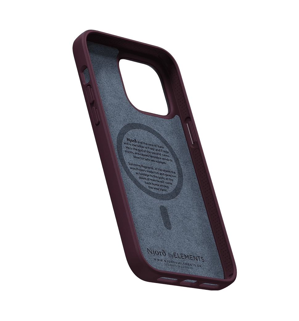 Чохол Njord Salmon Leather MagSafe Case Rust for iPhone 14 Pro (NA43SL03)
