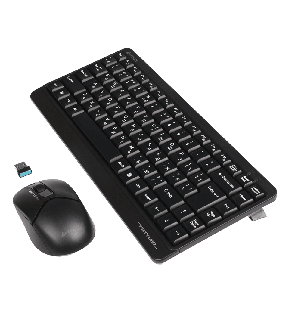 Комплект беспроводной клавиатура с мышью A4Tech Fstyler FG1112