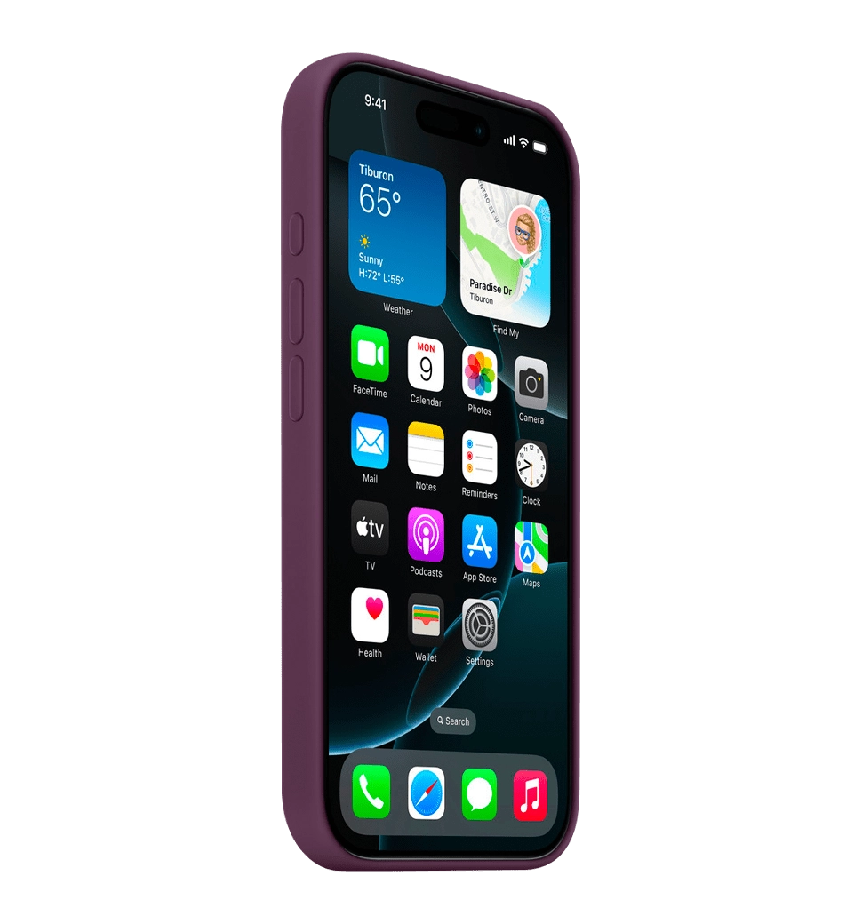 Чохол iPhone 16 Pro Silicone Case with MagSafe - Plum (MYYM3)