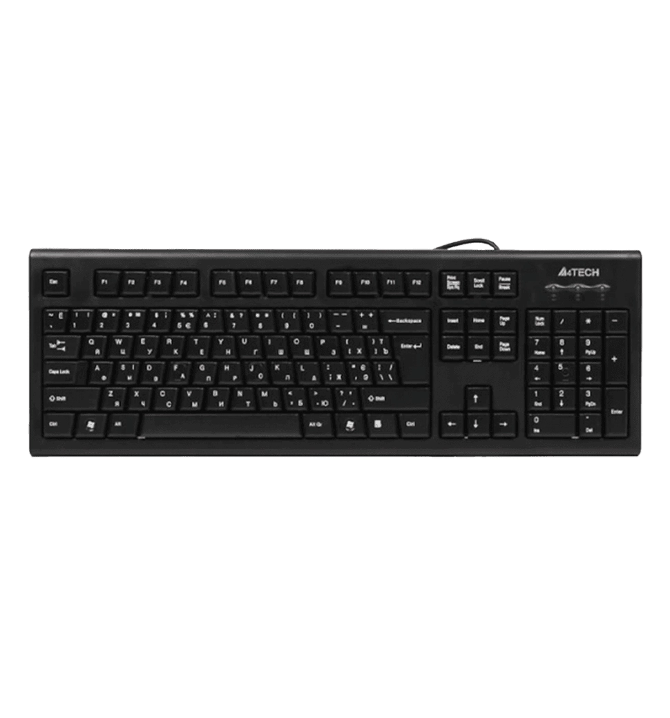 Комплект A4Tech клавіатура+мишка KRS-85+OP-720, USB, Чорна