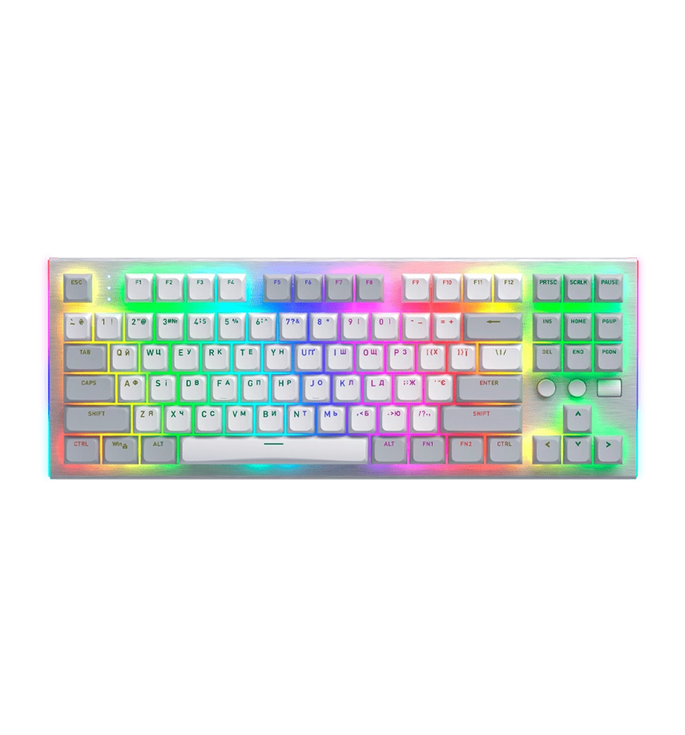 Клавіатура механічна HATOR Gravity TKL orange (HTK561UA) white