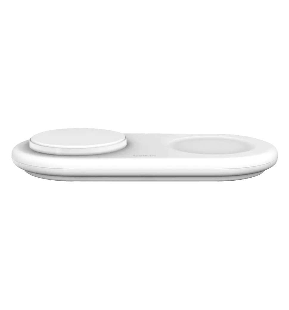 Беспроводное зарядное устройство Belkin 2в1 15Вт Pad Qi2, белый