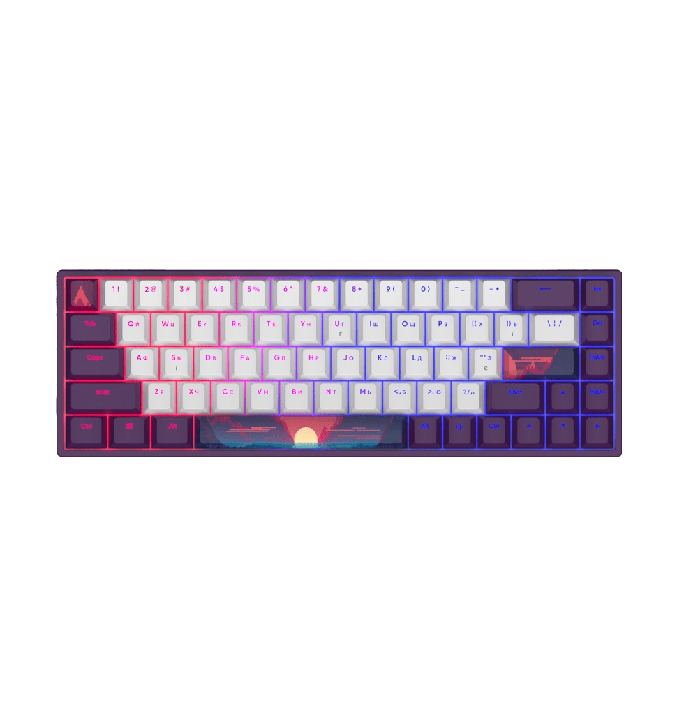 Игровая клавиатура DARK PROJECT 68 Sunrise - RGB  ANSI ENG/UA (DPP68_GSH_SUNR_ANSI_UA)