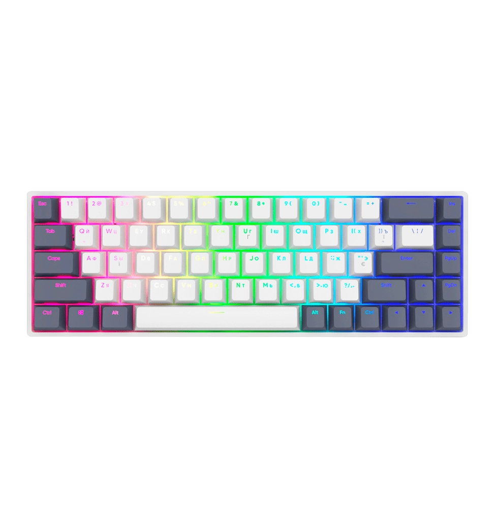 Игровая клавиатура DARK PROJECT KD68B Mechanical G3MS (ENG/UA) Белый / Темно синий