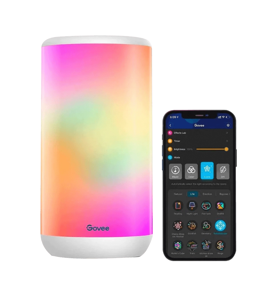 Настольный светильник умный Govee H6052 Aura Desk Lamp, RGBICWW, WI-FI/Bluetooth, белый