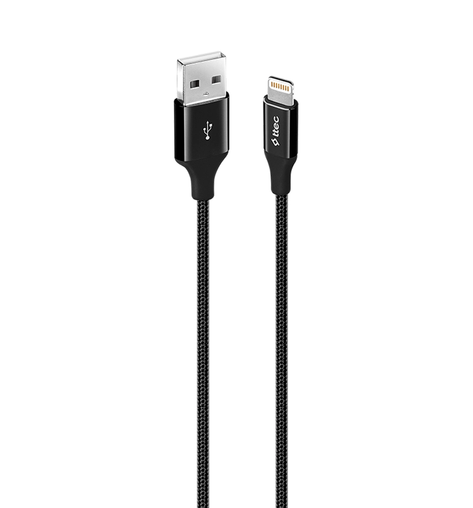 Кабель Ttec Alumi Cable USB - Lightning Black (2DK16S)