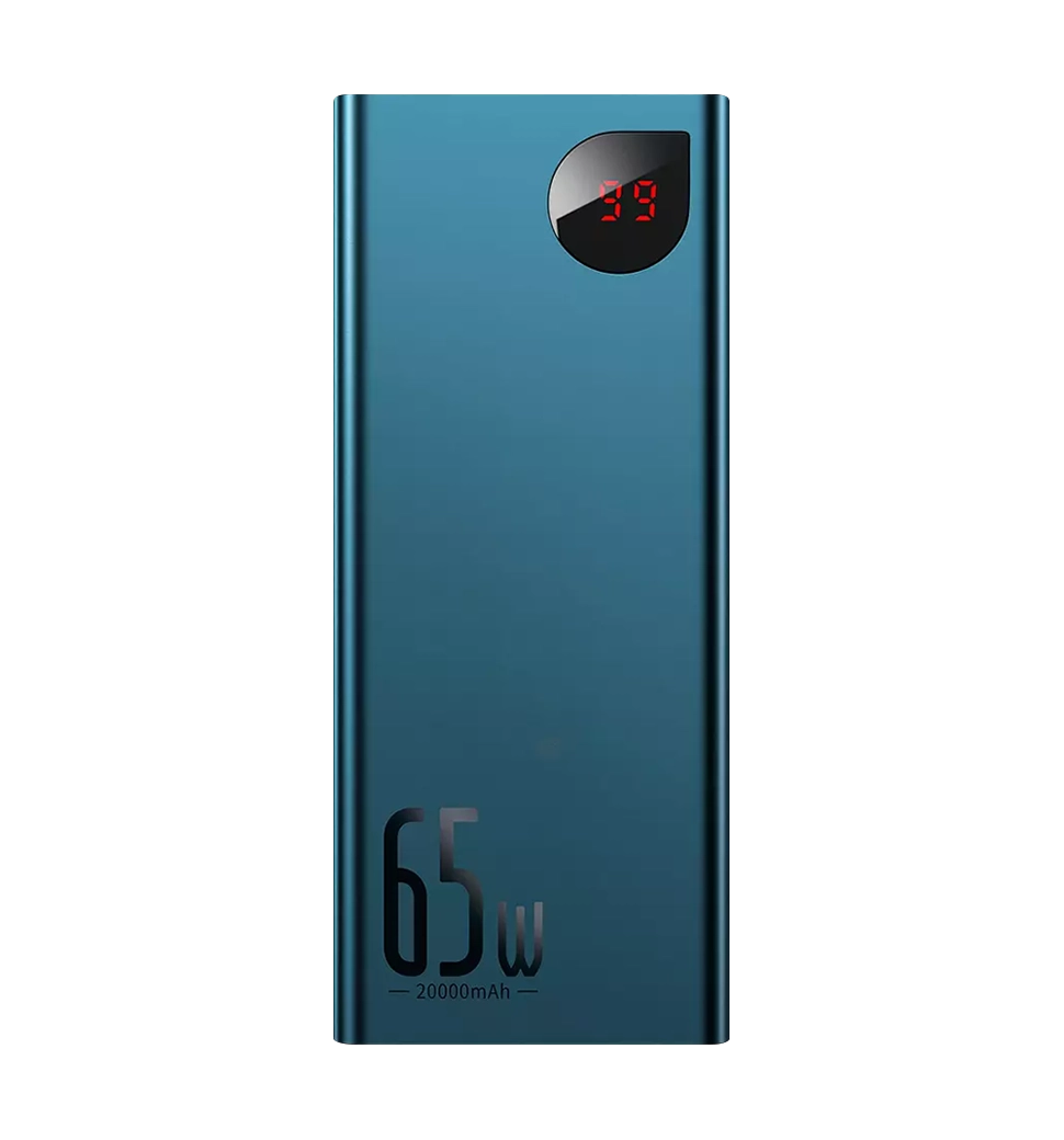 Пауэрбанк Baseus Adaman Metal Digital Display 20000mAh 65W Blue (PPIMDA-D03)