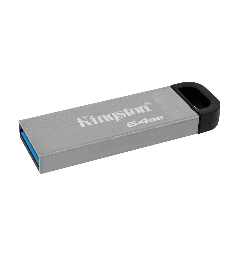 Флеш-накопичувач USB3.2 64GB Kingston DataTraveler Kyson Silver/Black (DTKN/64GB)