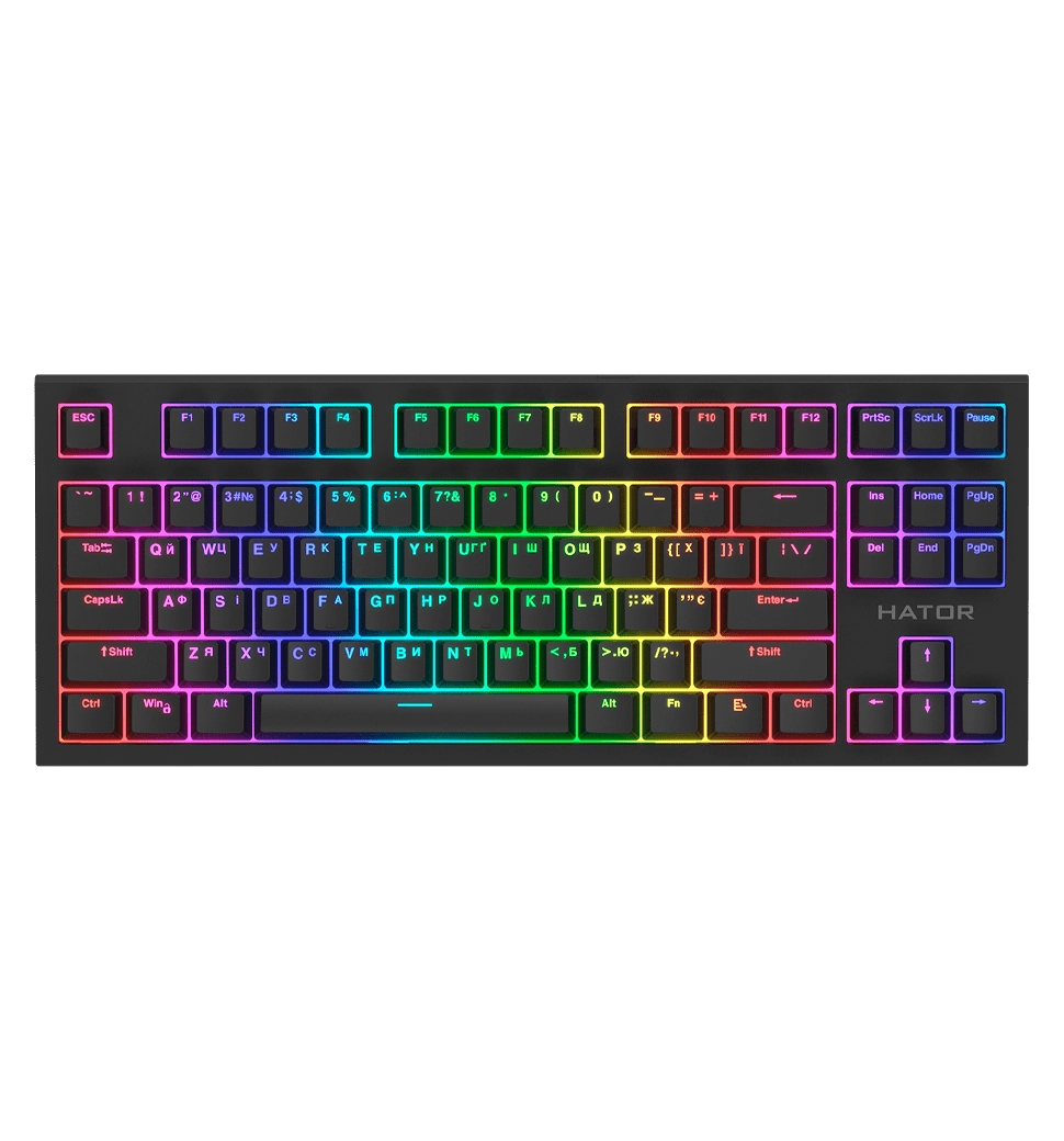 Клавиатура механическая HATOR Skyfall 2 TKL PRO orange (HTK-750) black