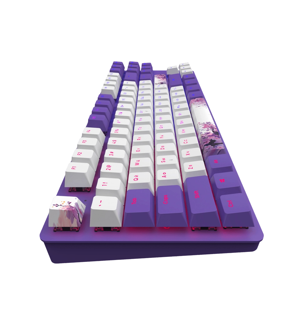 Игровая клавиатура DARK PROJECT One - 87 Violet Horizons - RGB ANSI ENG/UA (DPO87_GSH_DPUP_ANSI_UA)