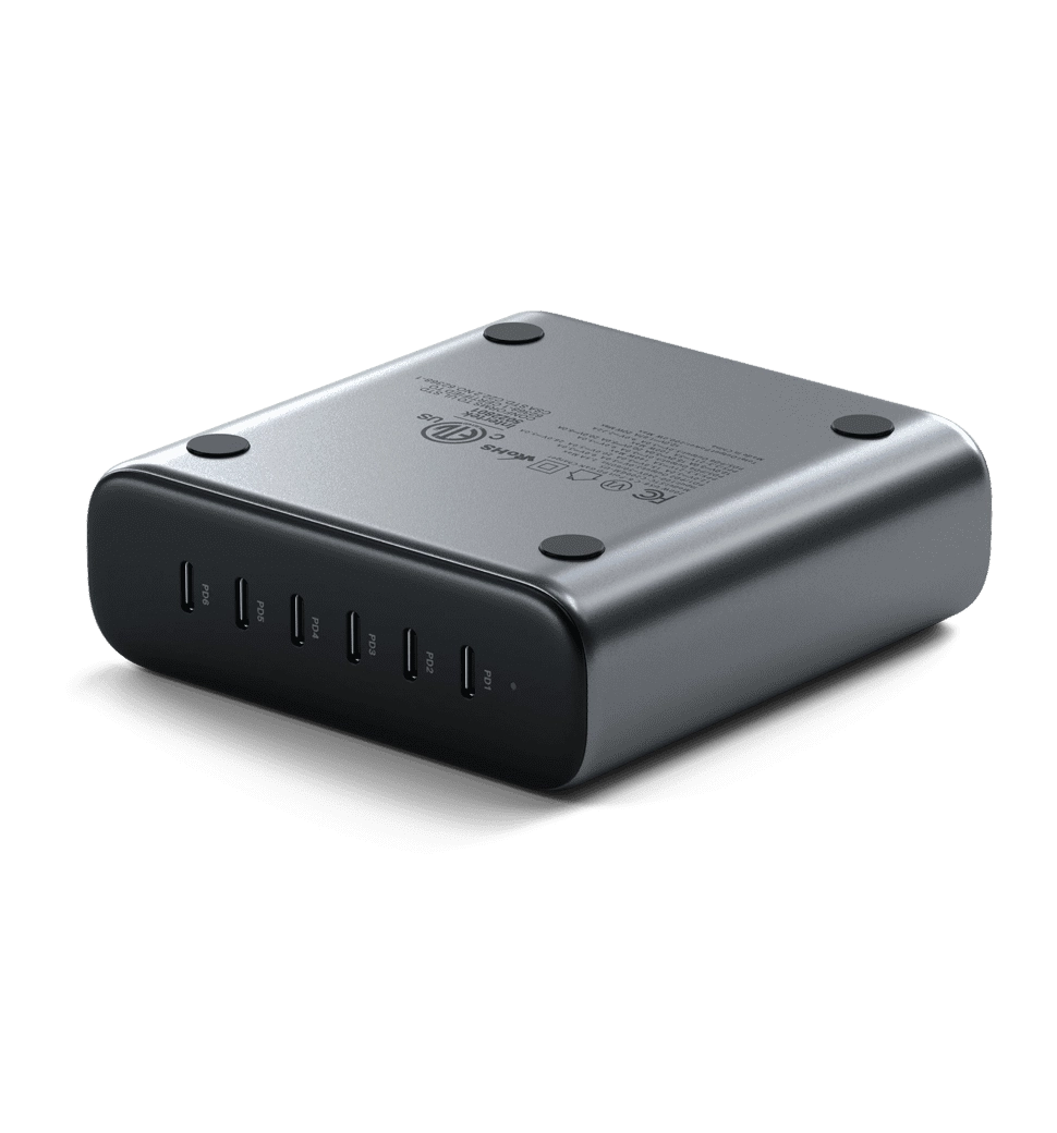 Satechi 200W USB-C 6-Port PD GaN Charger Space Gray (ST-C200GM-EU)