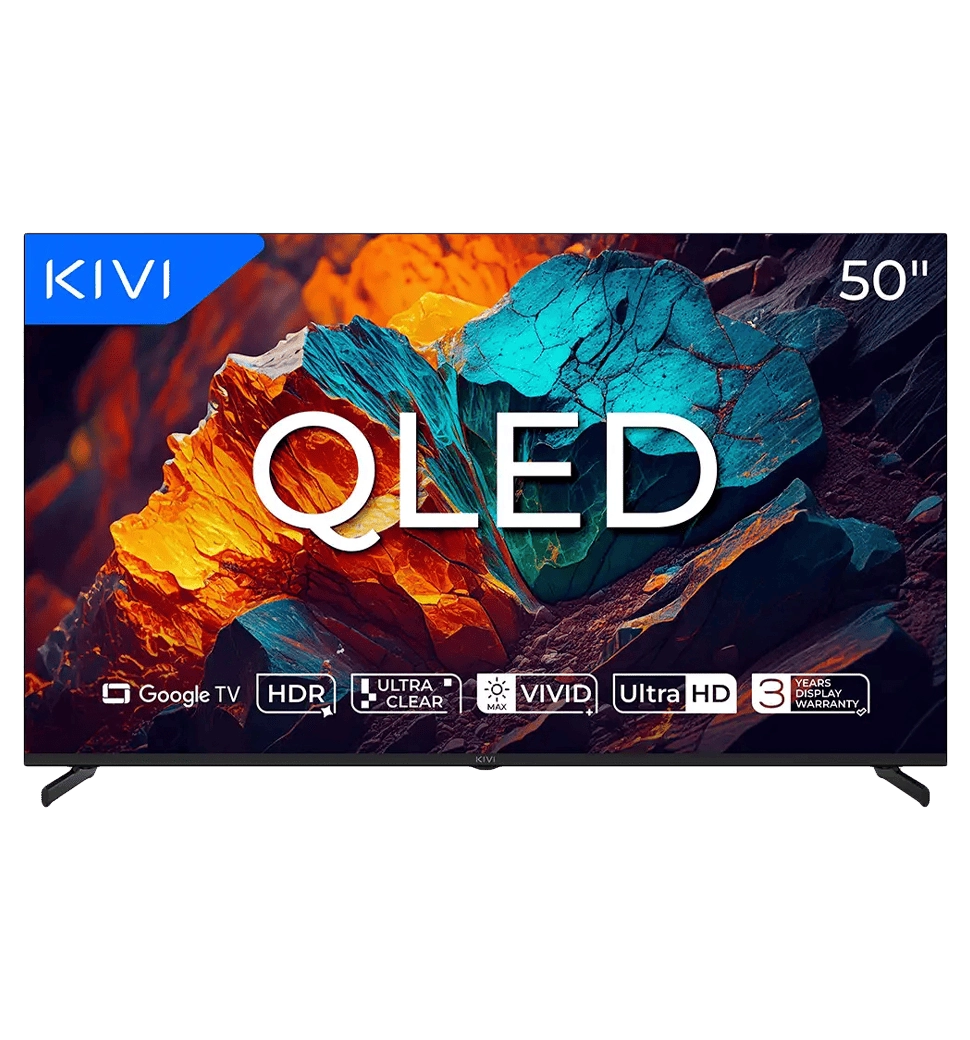 Телевізор KIVI 50", QLED, UHD, Google TV 50U720QB