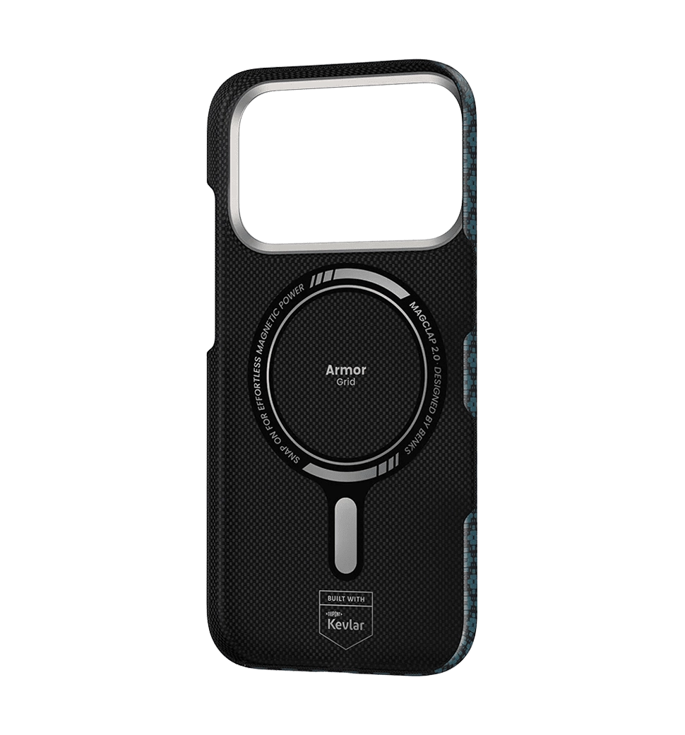 Чохол Benks ArmorGrid Magnetic Case Kevlar® Fiber iP17 Pro Blue-Collector's Edition