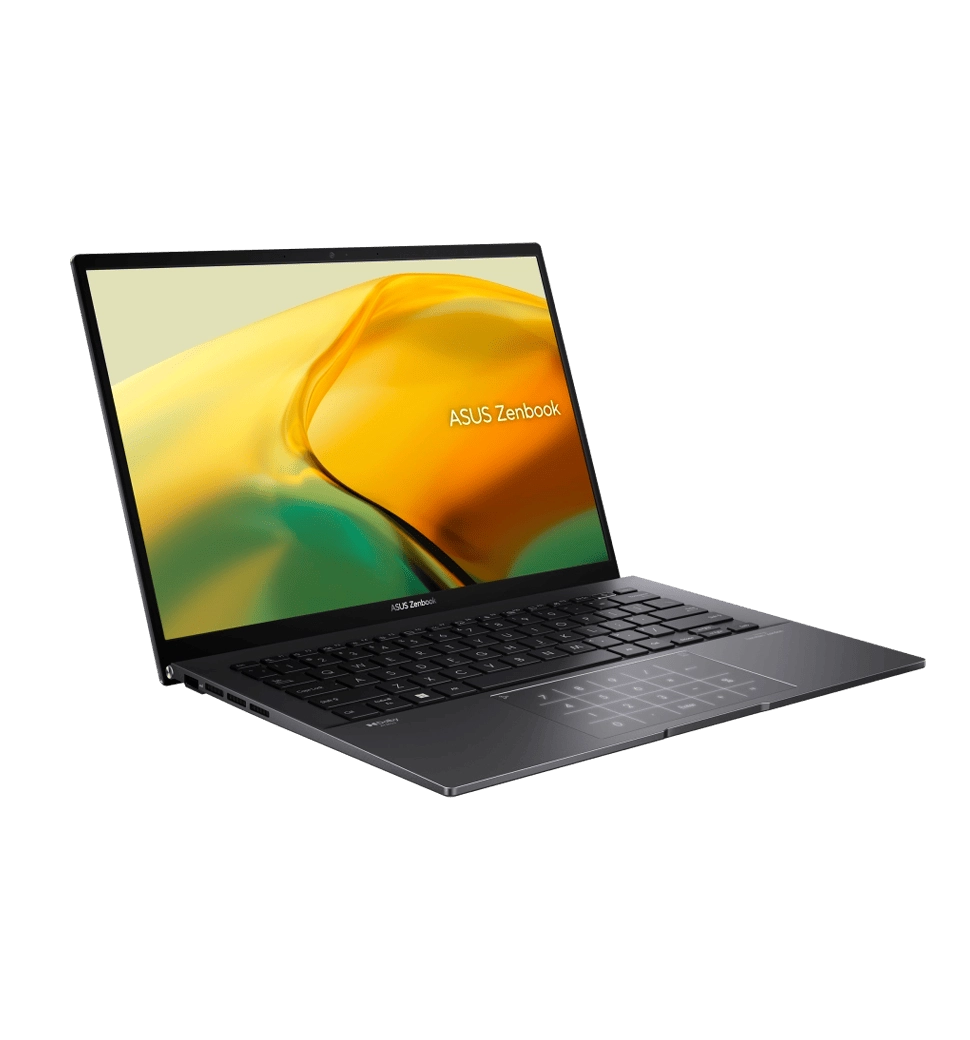 Ноутбук ASUS Zenbook 14 UM3402YA-KP752 14" WQXGA IPS, AMD R5-7430U, 16GB, F1TB, UMA, NoOS, Черный