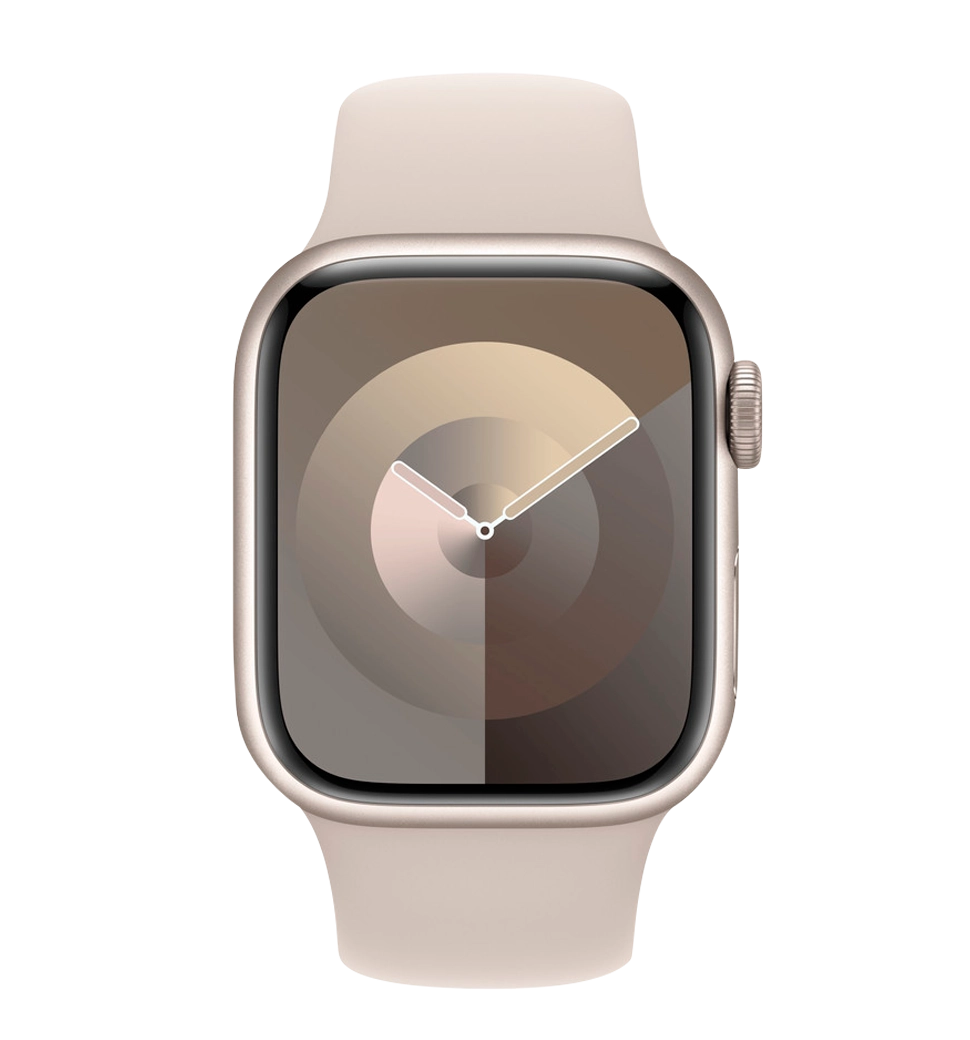 Apple Watch Series 9 41mm Starlight Aluminum Case with Starlight Sport Band M/L (MR8U3)