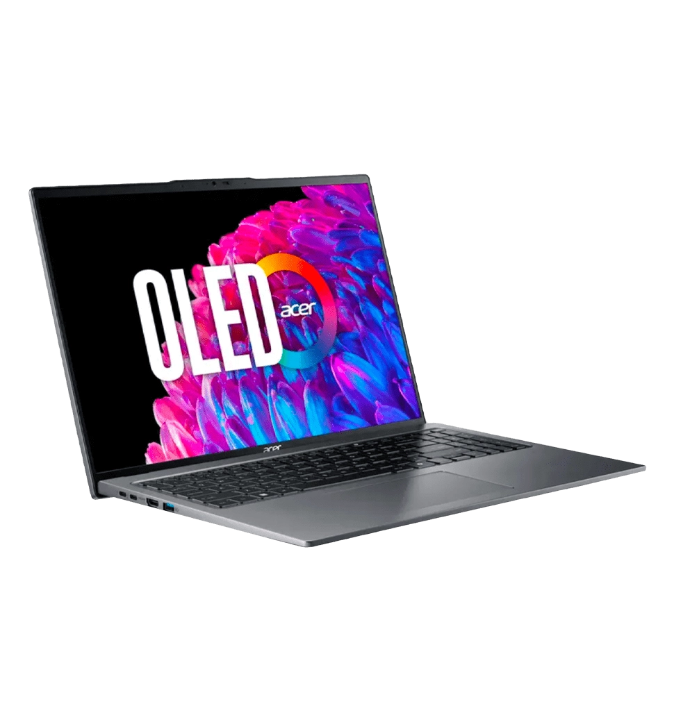 Ноутбук 16" Acer Swift Go 16 SFG16-71 OLED (NX.KFSEU.001)/Intel i5-1335U/16GB/512GB SSD/Intel Iris Xe/Linux/Grey