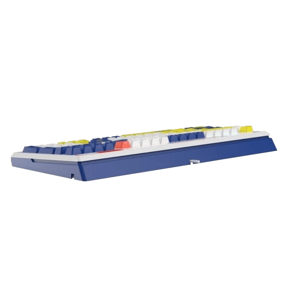 Механическая игровая клавиатура Bloody B950 (Warrior Blue), белая, RGB подсветка клавиш, USB