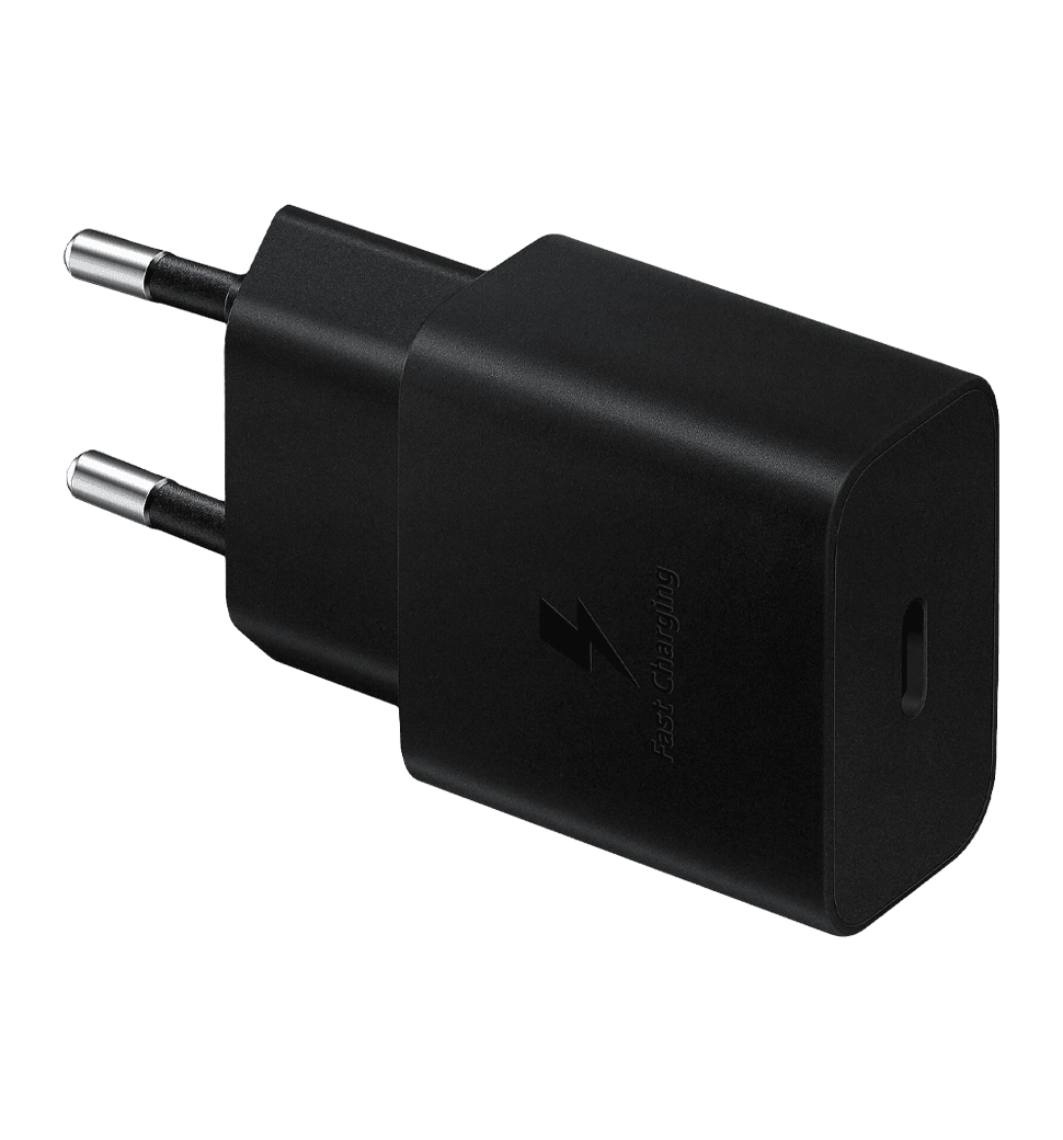 Адаптер SAMSUNG 15W Power Adapter (w C to C Cable) (EP-T1510XBEGEU) черная