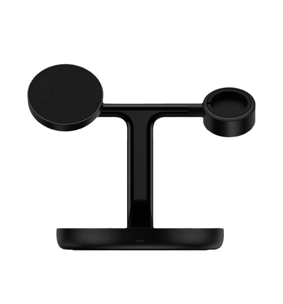 Зарядная станция Baseus Swan 3-in-1 Wireless Magnetic Charging Bracket 20W Black (WXTE000101)