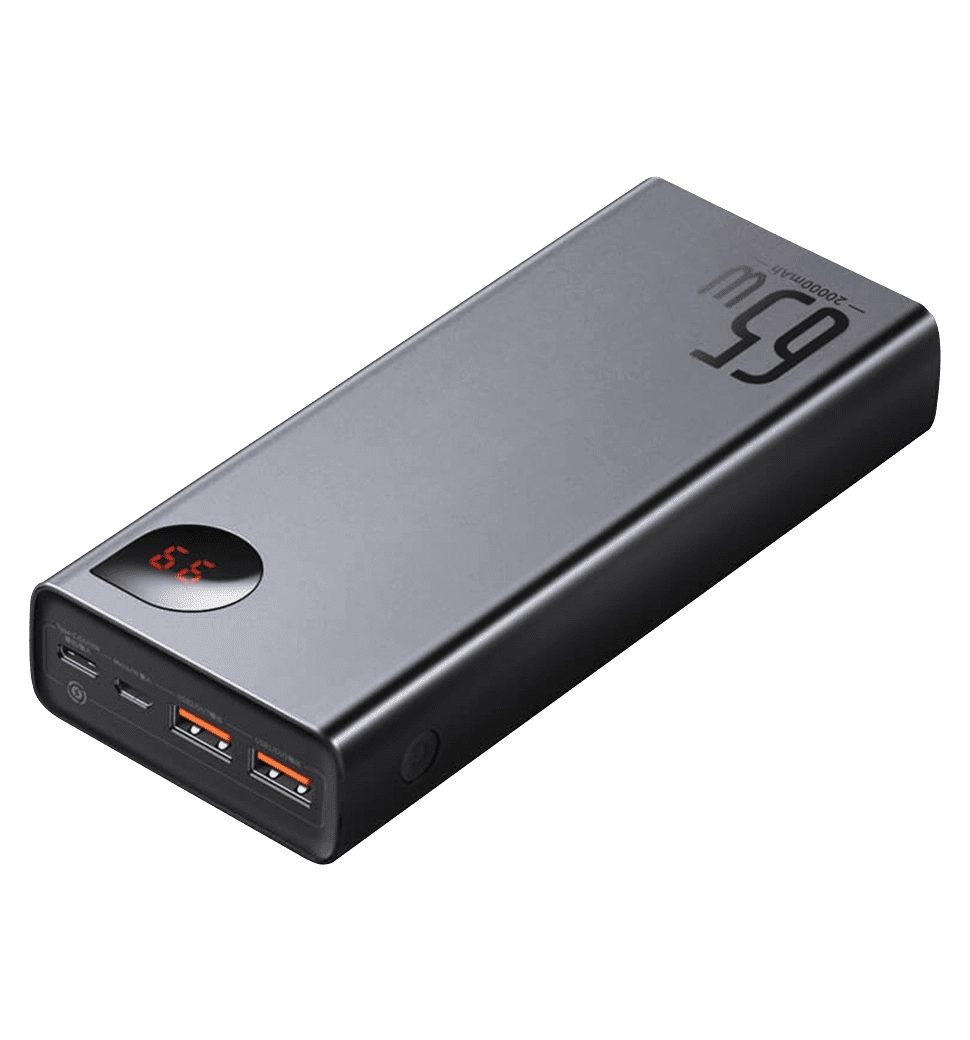 Доп батерея Baseus Adaman Metal Digital Display 20000mAh 65W Black (PPIMDA-D01)