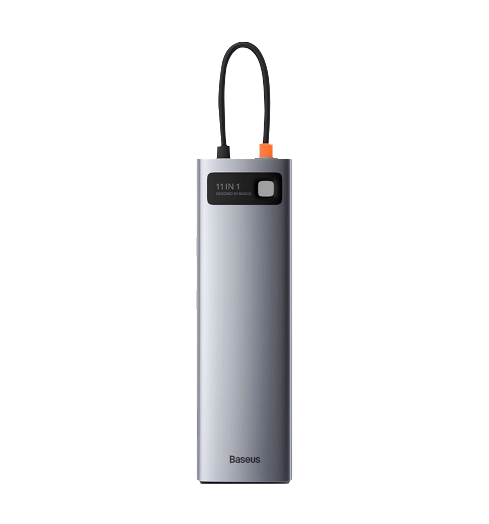 Хаб Baseus Multifunctional Metal Gleam 11-in-1 Type-C (Gray) (CAHUB-CT0G)