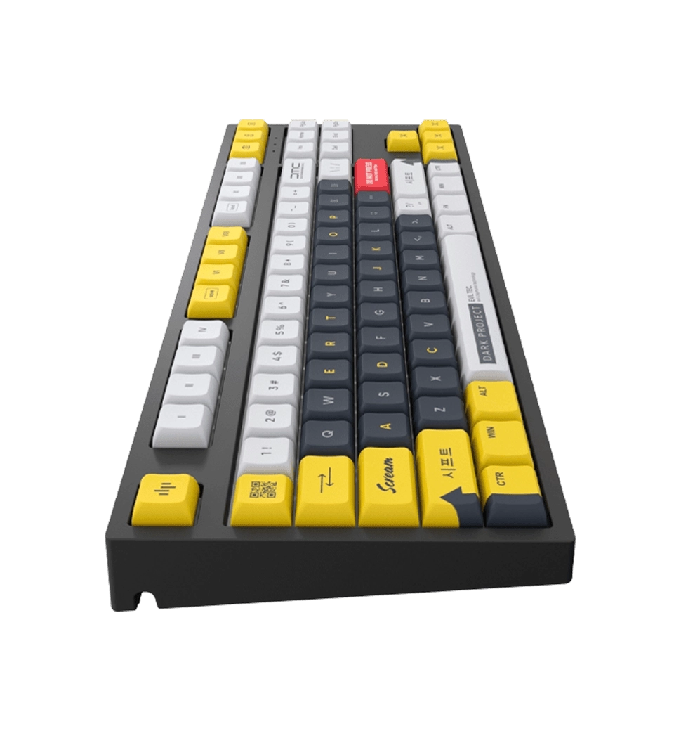 Игровая клавиатура DARK PROJECT LTD KD87A Gateron Optical 1.0 Silver ENG (DP-KD-87A-026310-GSL)