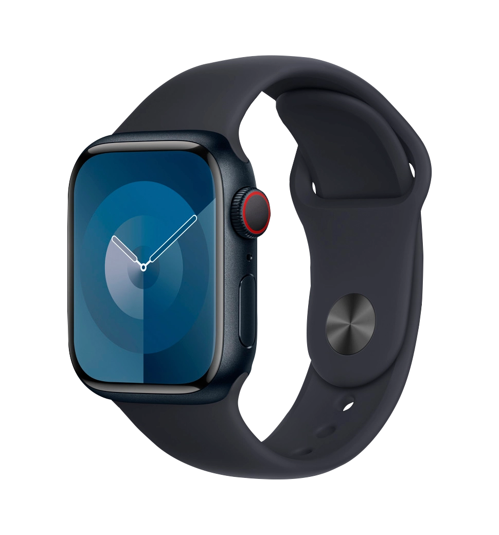 Apple Watch Series 9 41mm Midnight Aluminum Case with Midnight Sport Band M/L (MR8X3)