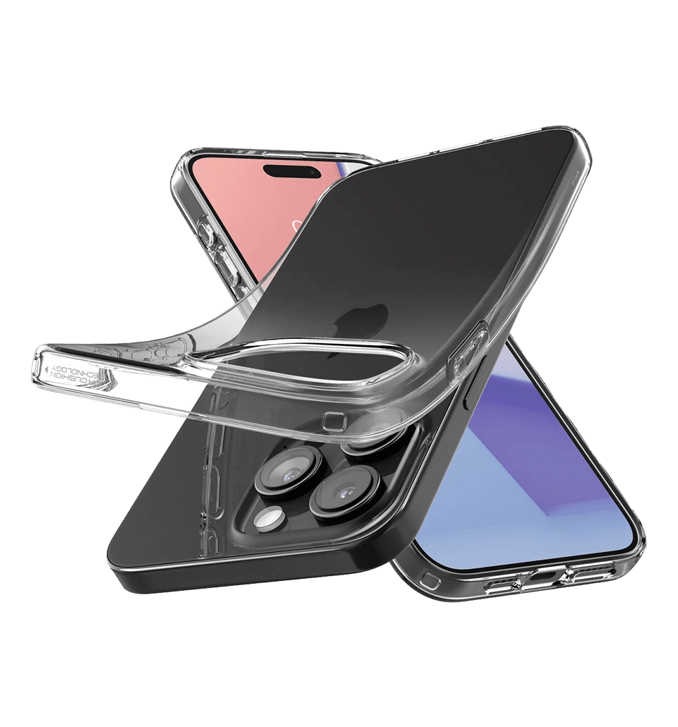 Чехол Spigen для Apple iPhone 15 Pro Liquid Crystal, Crystal Clear (ACS06699)