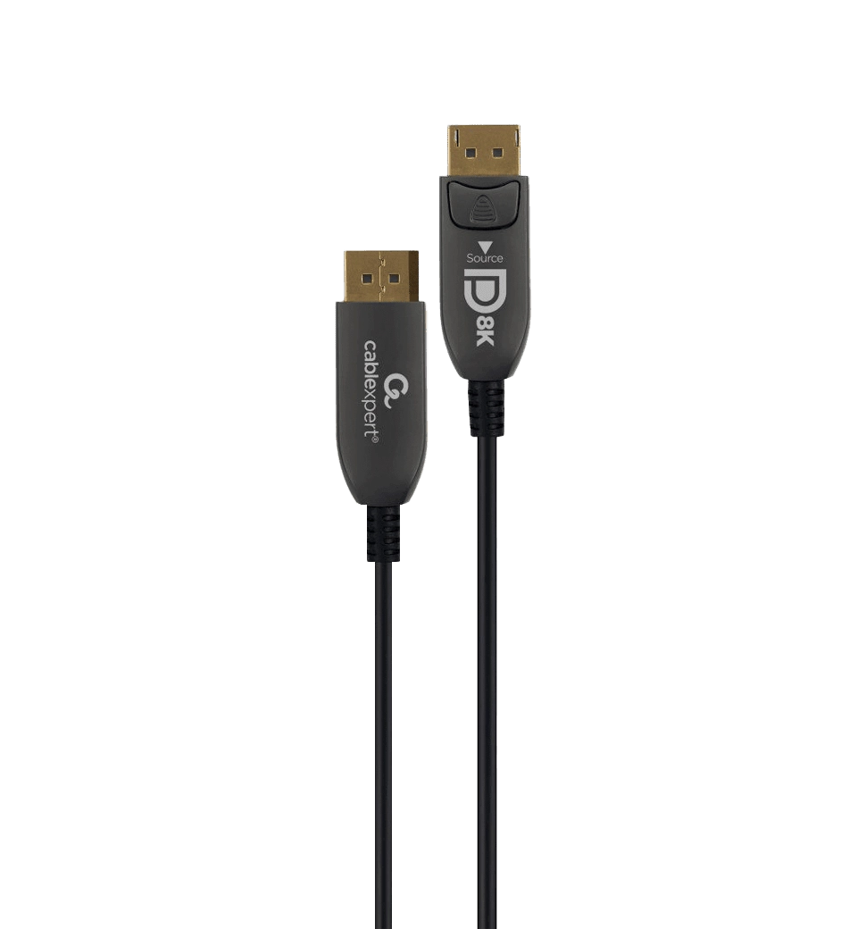 Кабель Cablexpert CC-DP8K-AOC-20M, DisplayPort V.1.4, вилка/вилка, з позолоченими контактами, 20 м