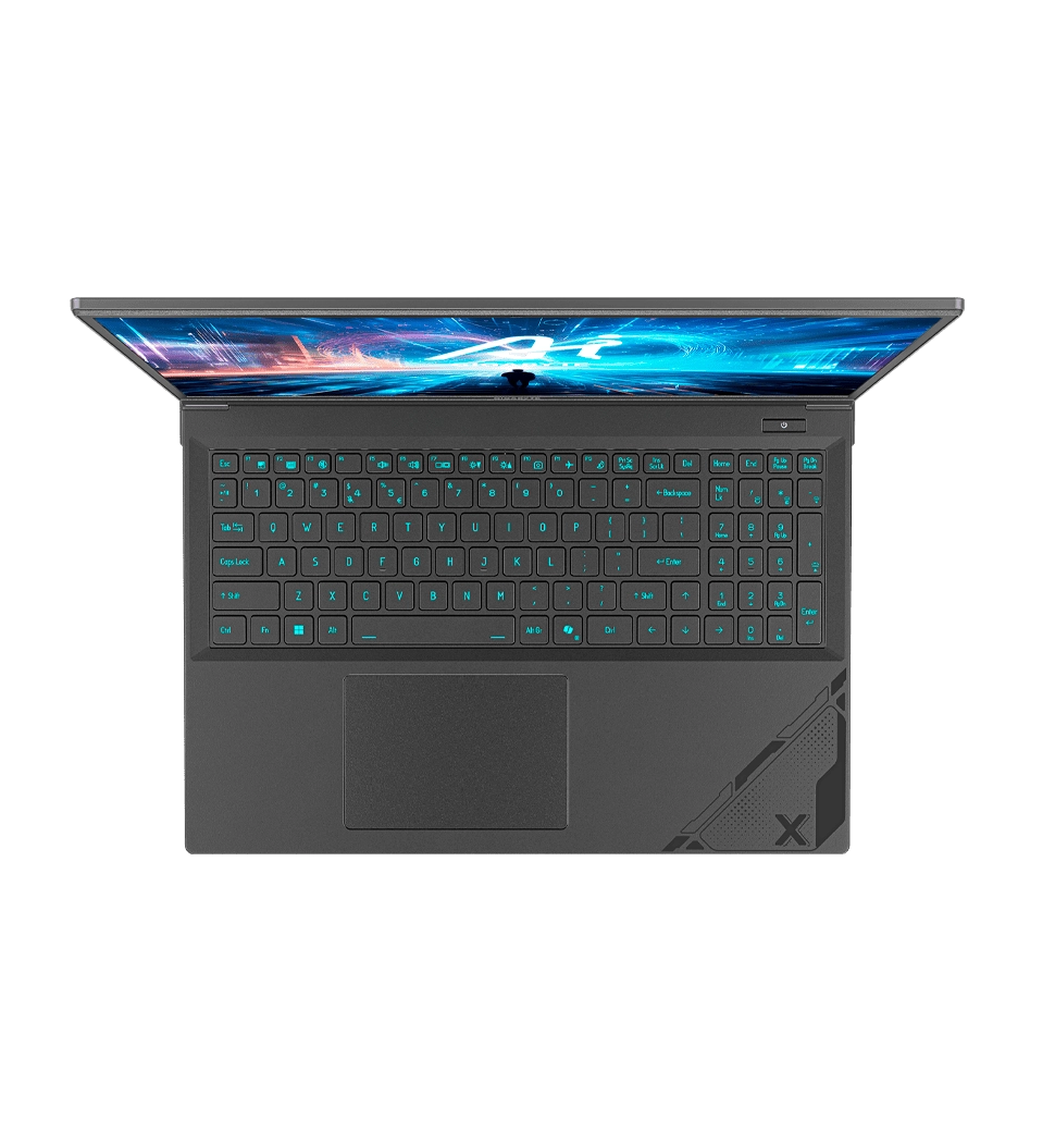Ноутбук GIGABYTE AORUS 16X 9KG 16.0" QHD 165Hz, Intel i7-13650HX, 16GB, F1TB, NVD4060-8, DOS, черный