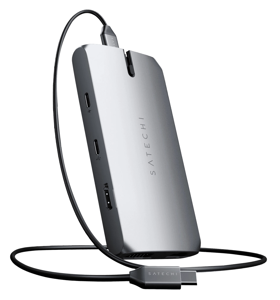 Перехідник Satechi Aluminum Type-C On-the-Go Multiport Adapter Space Gray (ST-UCMBAM)
