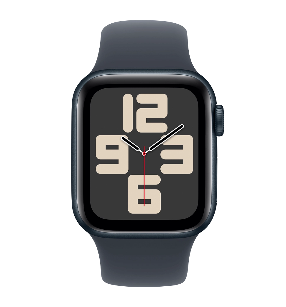 Apple Watch SE 2 2024 44mm Midnight Aluminium Case with Midnight Sport Band M/L (MXEK3)