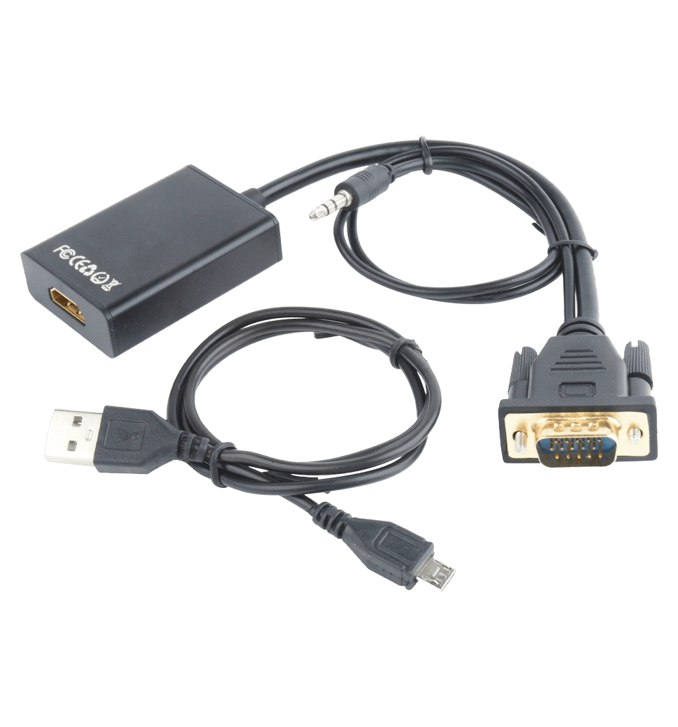 Преобразователь VGA видео в цифровой HDMI сигнал Cablexpert A-VGA-HDMI-01
