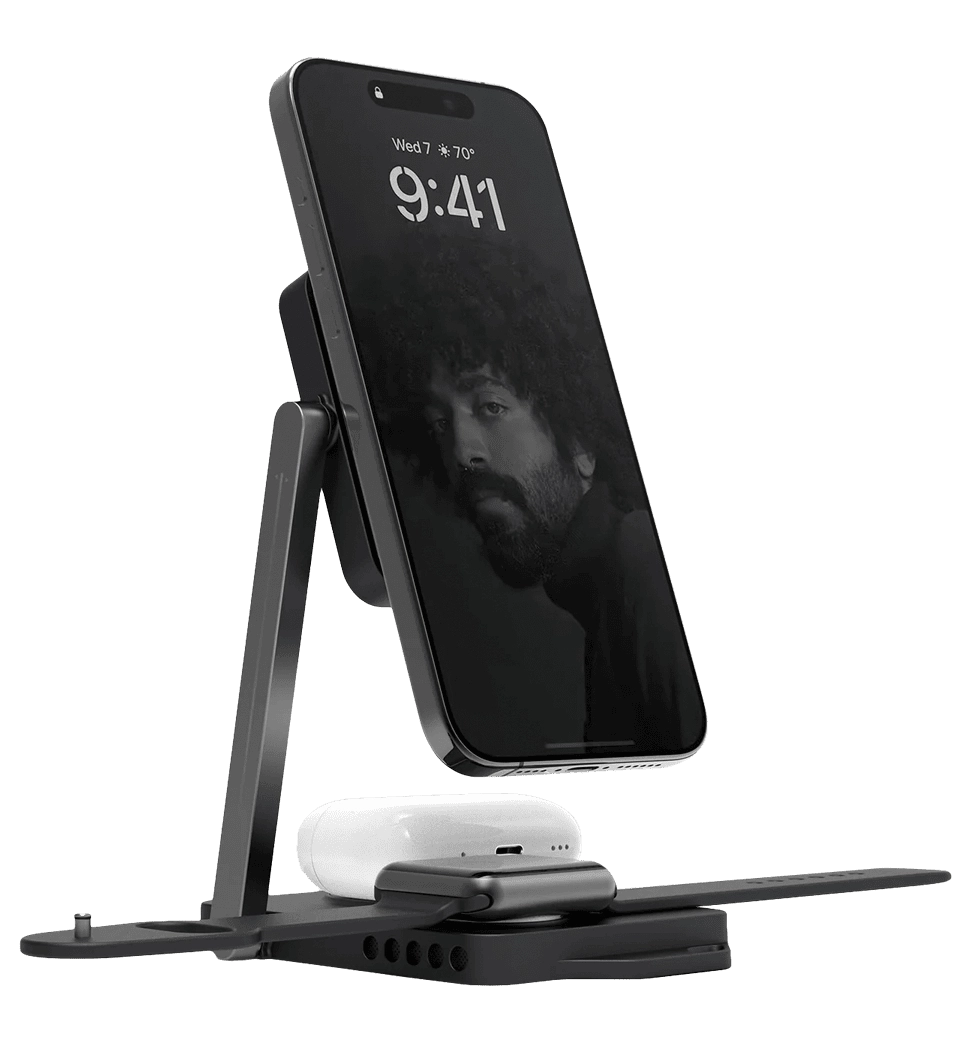 Зарядна станція AULUMU M01 4-in-1 Foldable Charging Station Black