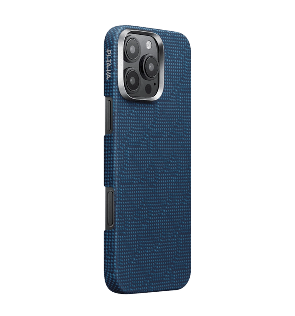 Чохол Pitaka Tactile Woven Monogram Dark Blue for iPhone 16 Pro Max (KI1603PTKP)