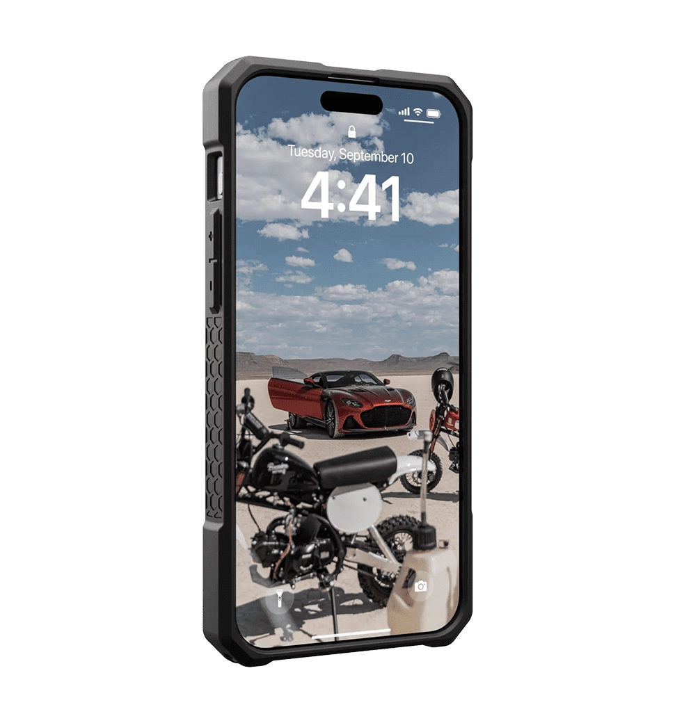 Чехол UAG iPhone 15 Pro Max Monarch Pro Magsafe, Kevlar Elemental Green (11422211397B)