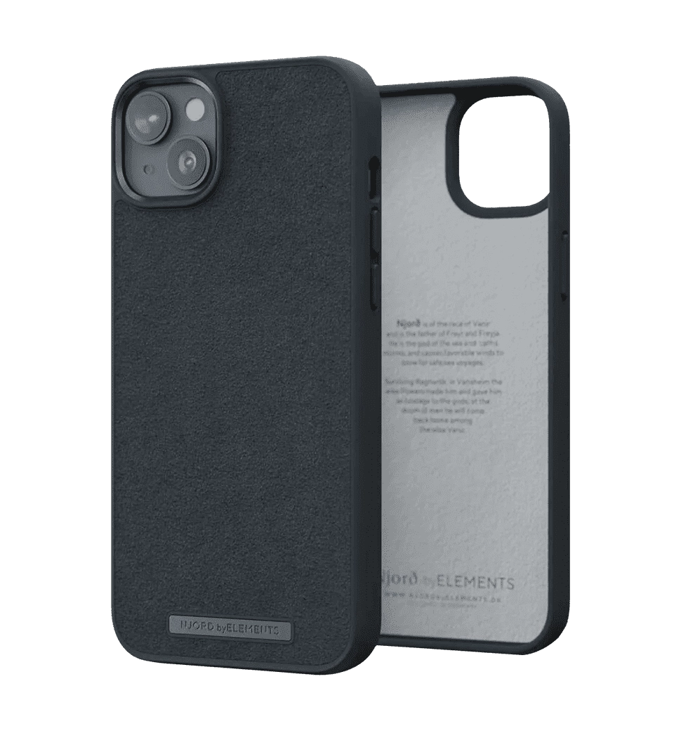 Чехол Njord Suede Comfort+ Case Black для iPhone 14 Plus (NA42CM00)