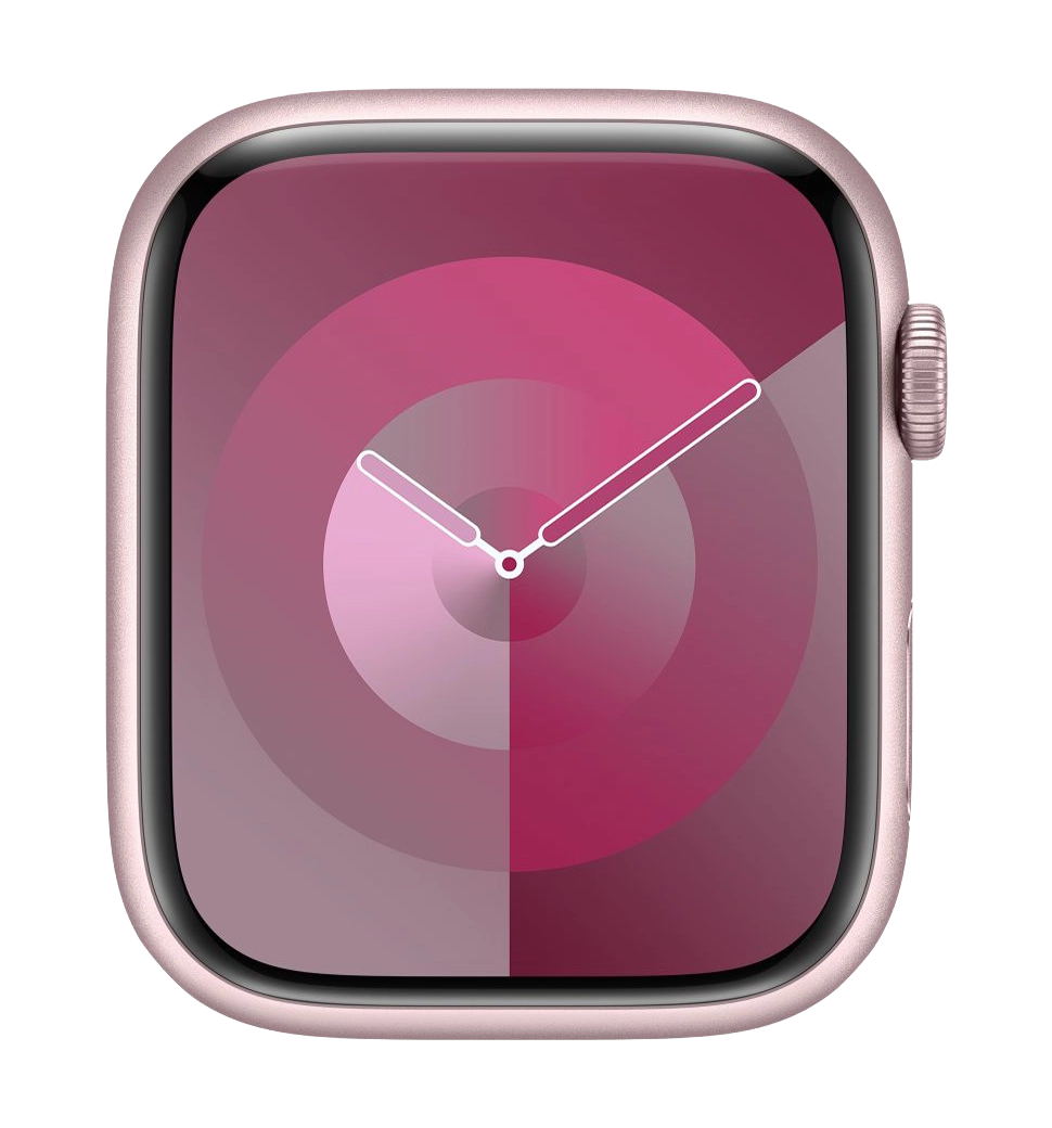 Apple Watch Series 9 45mm Pink Aluminum Case with Light Pink Sport Band M/L (MR9H3)