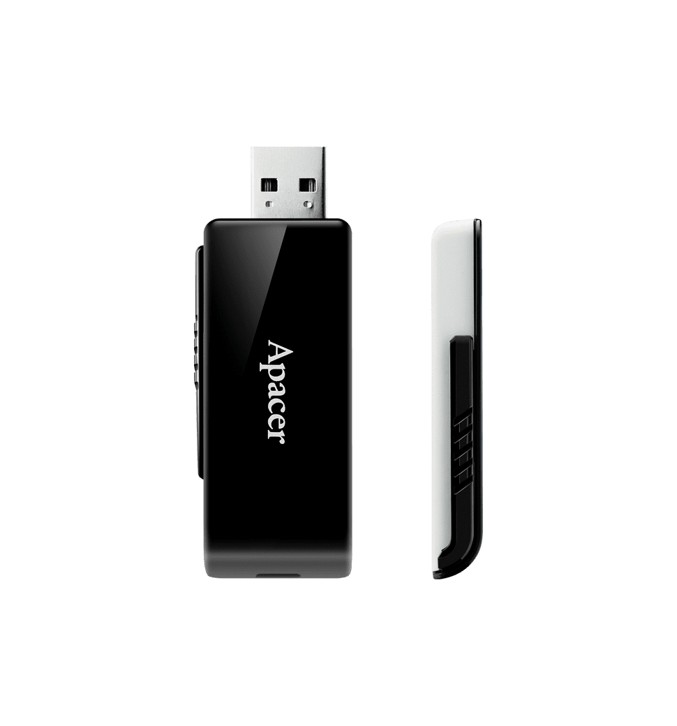 Флешка Apacer 3.2 (AH350) 128GB Black (AP128GAH350B-1)