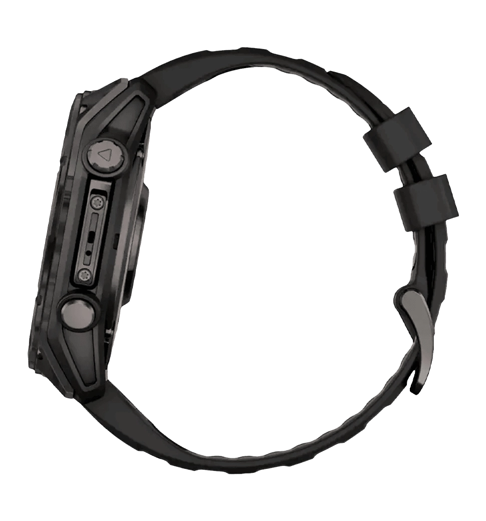 Спортивные часы Garmin Fenix 8 51mm AMOLED Sapphire Carbon Gray DLC Titanium w.Black/Pebble Gray S.Band (010-02905-20/21)