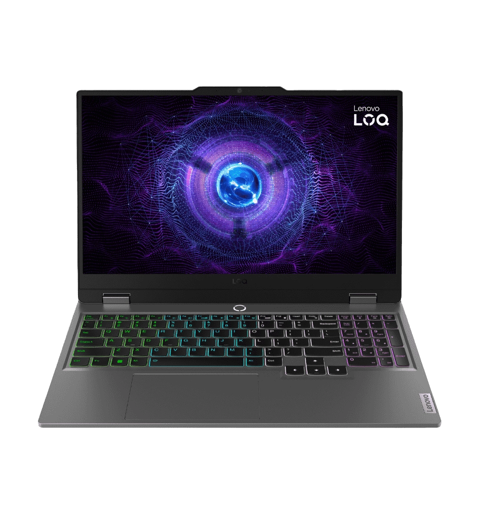 Ноутбук 15.6" LENOVO LOQ 15IAX9I/Intel i5-12450HX/16GB/512 SSD/Intel A530M-4GB/DOS/Grey