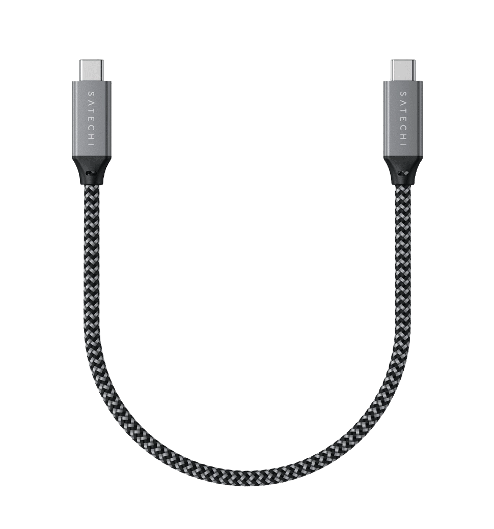 Satechi USB4 C to C Cable 100W Space Gray (25 cm) (ST-U4C25M)