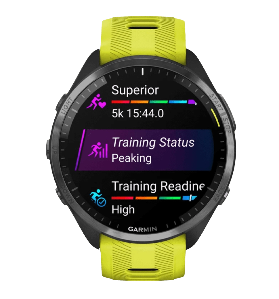 Garmin Forerunner 965 Carbon Gray Titanium Bezel w. Black Case and Amp Yell/Black S. Band (010-02809-02/12)