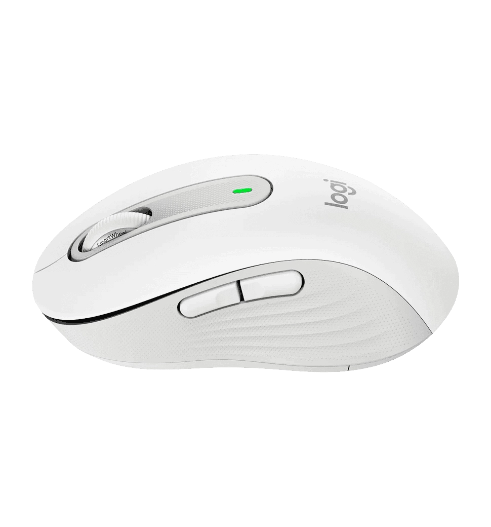 LOGITECH M650L Signature Bluetooth Mouse - OFF-WHITE - LEFT