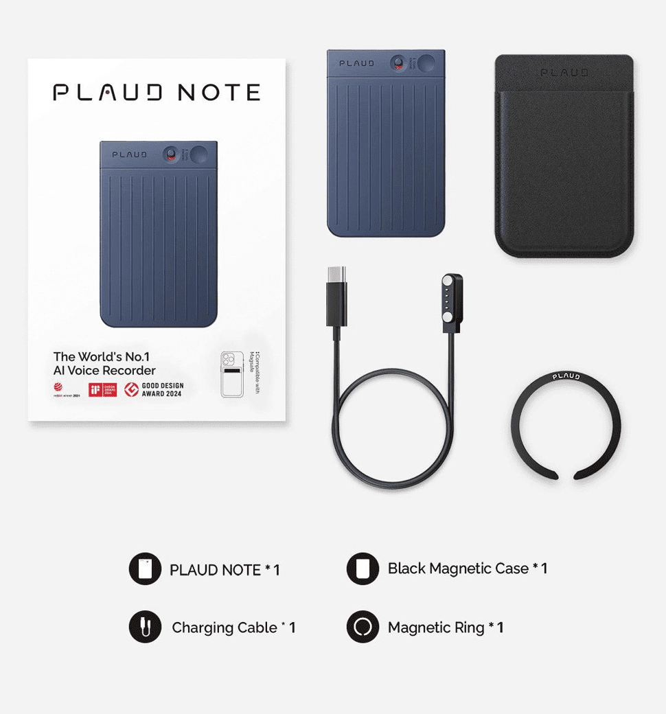 Диктофон Plaud.AI Note Navy Blue