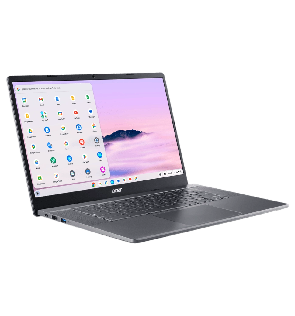 Ноутбук 15" Acer Chromebook Plus CB515-2HT (NX.KNYEU.002) Intel i3-1315U/8GB/F512GB/UMA/ChromeOS/Gray