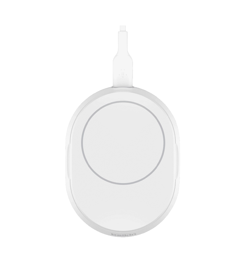 Бездротовий ЗП Belkin Magnetic Stand Qi2,15W White (WIA008BTWH)